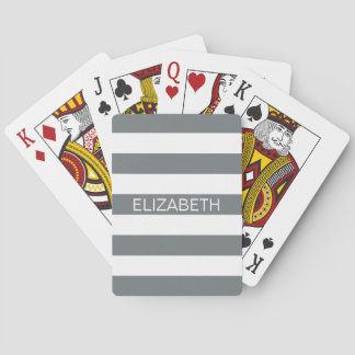 Baralho Carvões Whiyx Horiz Preppy Stripe Name Monograma