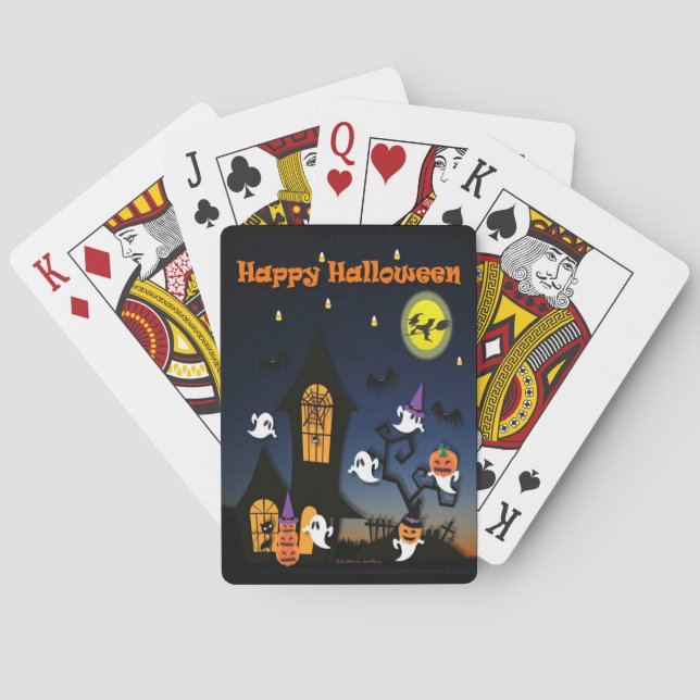 Baralho Casa Assombrada Feliz Halloween (Verso)