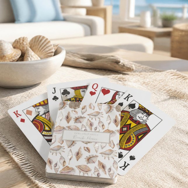 Baralho Casa de Praia Conchas (Seashell Playing Cards)