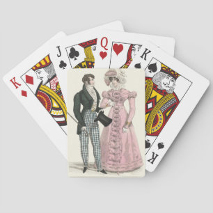 Baralho Casal Antigo Casamento 1823 Homem Mulher Moda