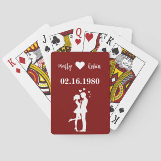 Baralho Casal de Cartões de Jogada de Aniversário