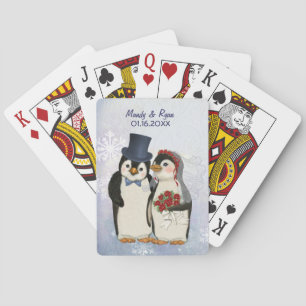 Baralho Casamento com pinguins - Personalizar