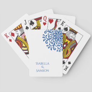 Baralho Casamento De Fardo Azul Whimsical