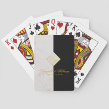 Casamento Dourado do Mármaco Branco Negro Elegante