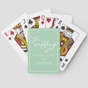 Baralho Casamento Personalizado de Branco Personalizado Ch
