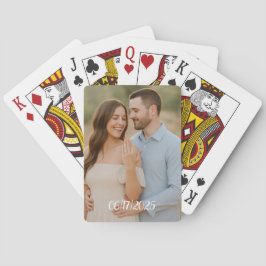 Baralho Casamento Personalizado Favorece Jogar Cartões