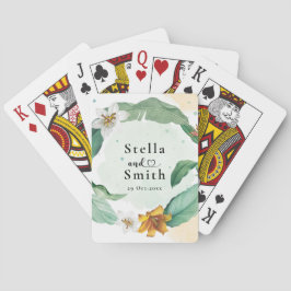 Baralho Casamento Tropical Floral Colorida