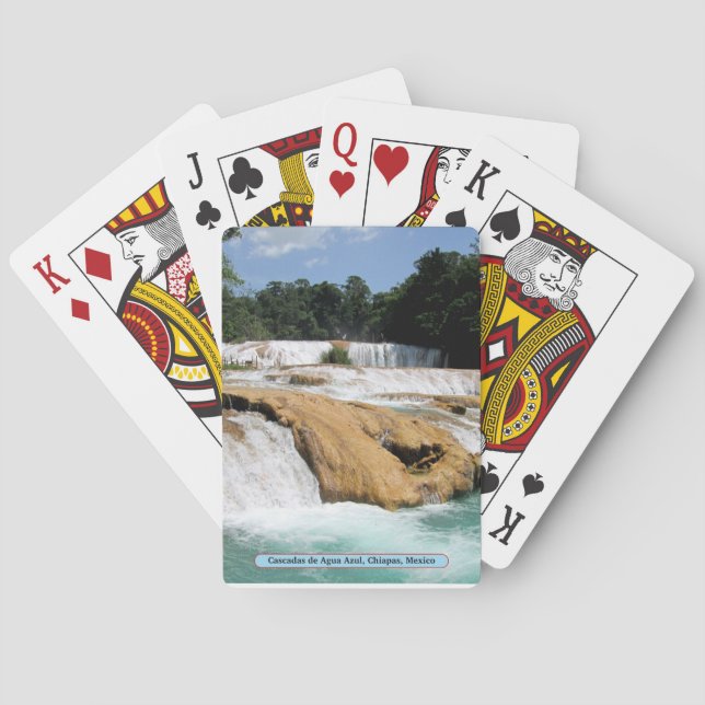 Baralho Cascadas de Agua Azul, Chiapas, México (Verso)
