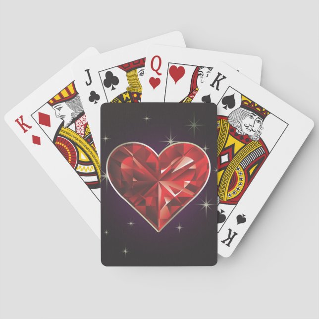 Baralho Casino Poker Hearts Bicycle® Play (Verso)