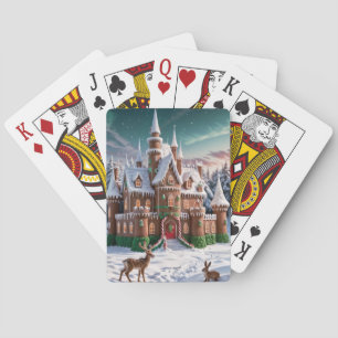 Baralho Castelo de Gingerbird da Floresta de Natal