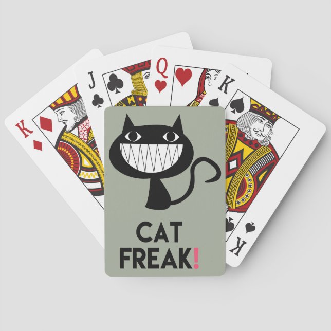 Baralho Cat Freak! Diversão, Cartões de Jogada Verde do Ex (Verso)