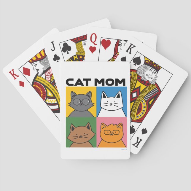 Baralho Cat mom playing cards (Verso)