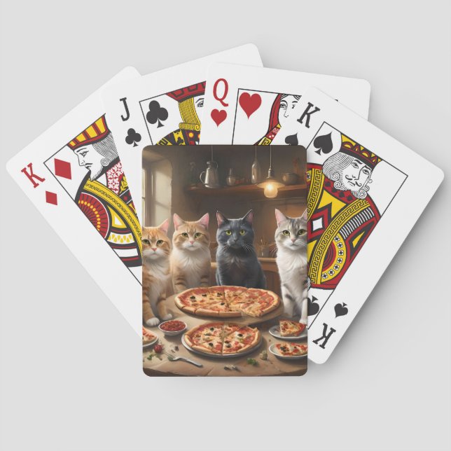 Baralho Cat Pizza Night, (Verso)