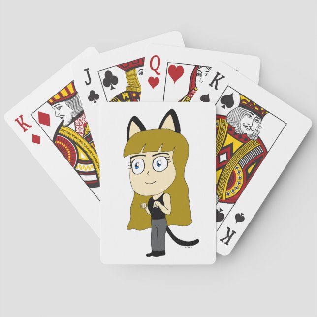 Baralho catgirl chibi (Verso)
