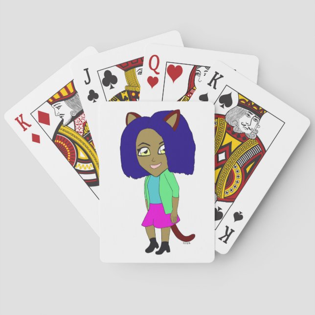 Baralho catgirl chibi (Verso)