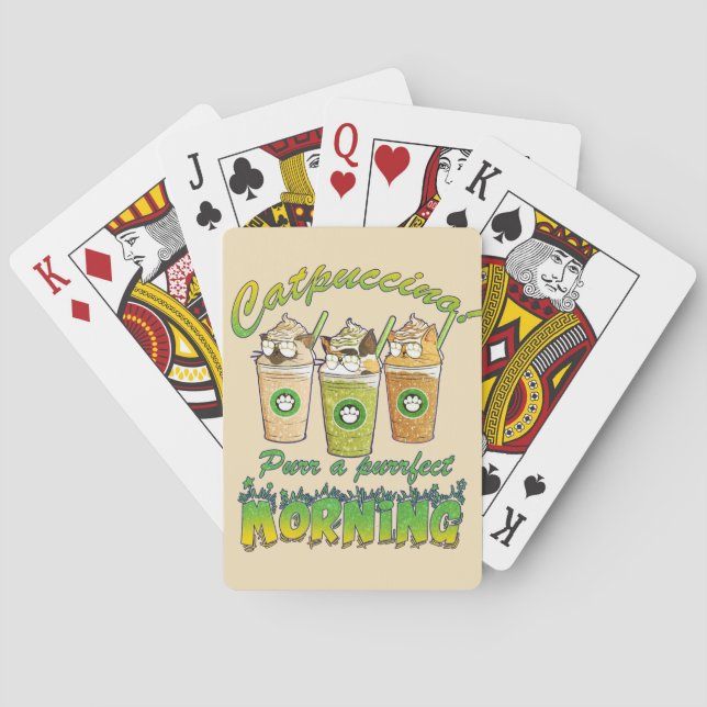 Baralho Catpuccino - Purr a Purfect Morning | Gato Cinto (Verso)