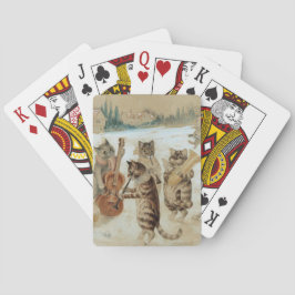 Baralho Cats Carol Singing por Louis Wain