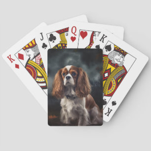 Baralho Cavalier King Charles Spaniel Halloween Assustador