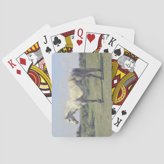 Baralho Cavalo de cinza em campo (por Rosa Bonheur) (Verso)