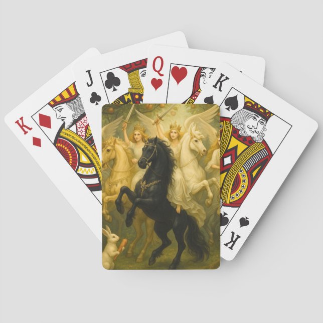 Baralho Cavalos Majestosos E Anjos da Guarda (Verso)