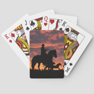 Baralho Cavalos Selvagens do Cowboy Ocidental do País