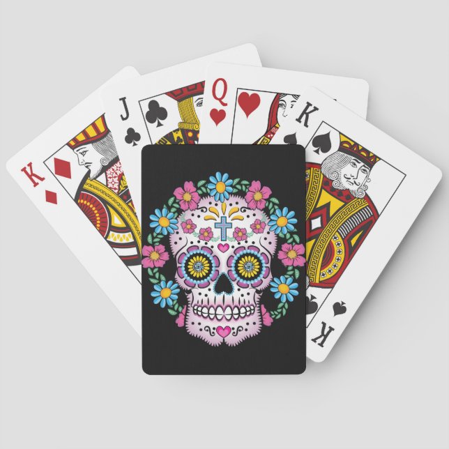 Baralho Caveira do Dia de los Muertos (Verso)