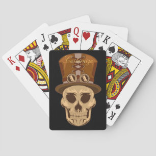 Baralho Caveira Steampunk em Top Hat Thunder_Cove