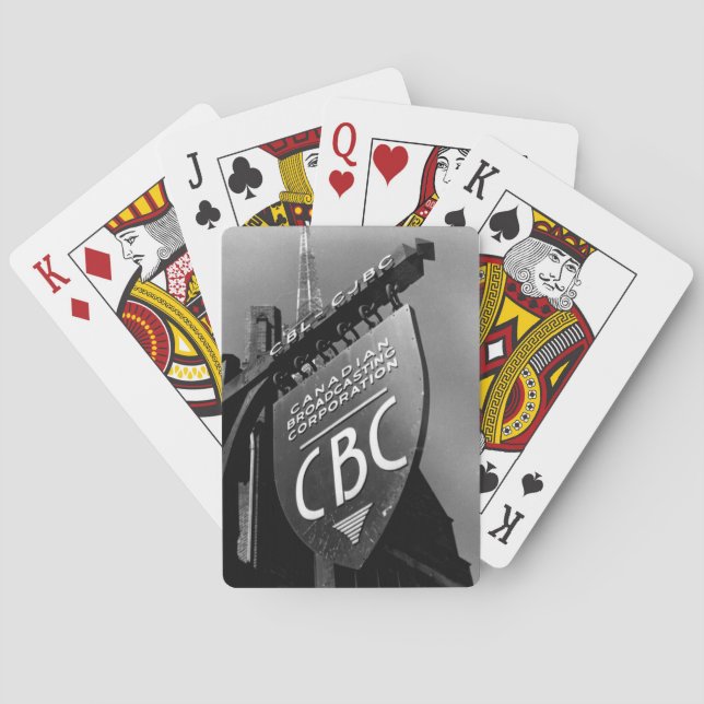 Baralho CBC Jarvis Street Sign (1940) (Verso)