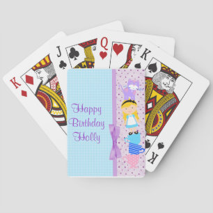 Baralho Celebração de Aniversário de Alice No País das