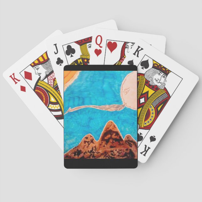 Baralho Cena meteorológica das montanhas (Verso)