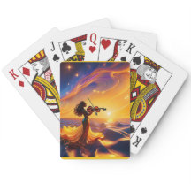 Cena Surrealista de Jovem Asiática Tocando Violino