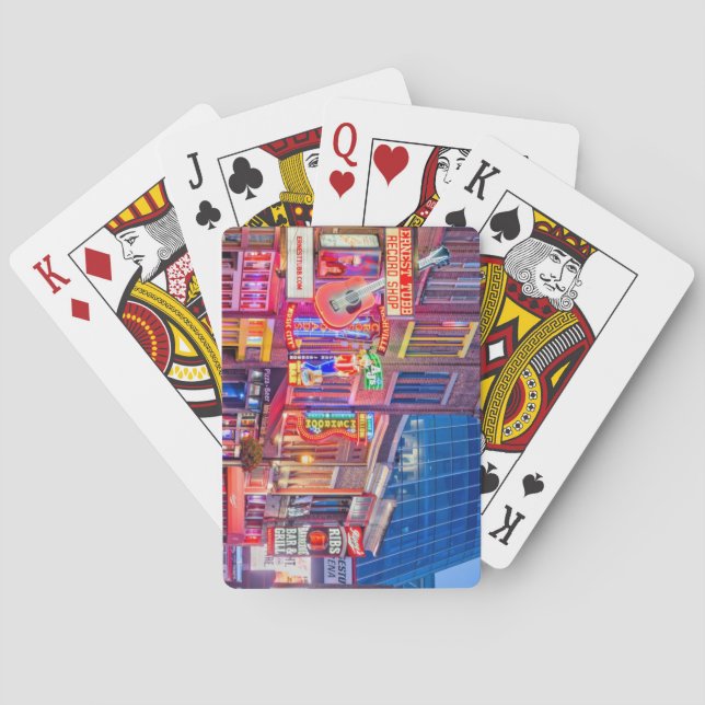 Baralho Centro da Broadway Street Nashville Tennessee (Verso)