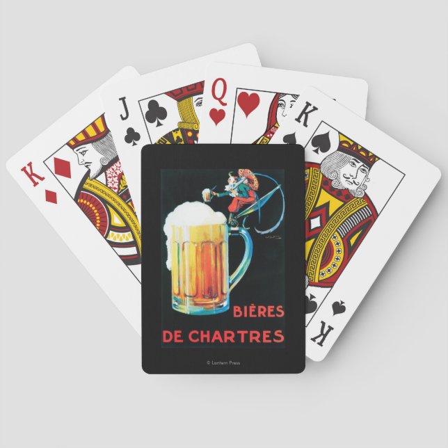 Baralho Cervejas do poster do promocional de Chartres (Verso)