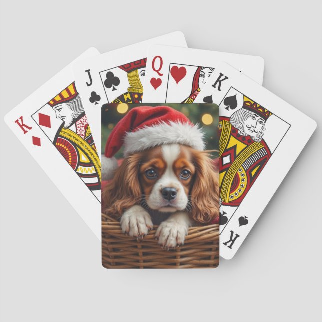 Baralho Cesta Aconchegante do Cavalier King Charles Spanie (Verso)