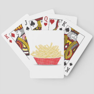 Baralho Cesta de cartões de jogo das batatas fritas