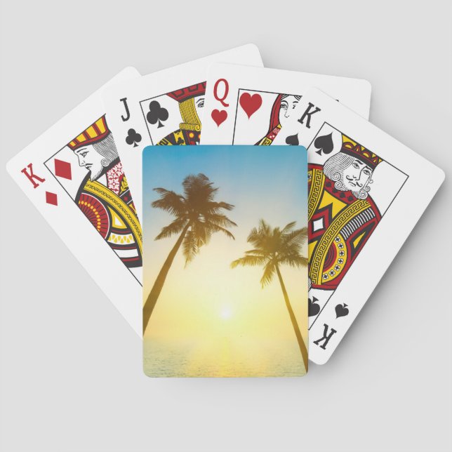 Baralho Céu tropical idílico (Verso)