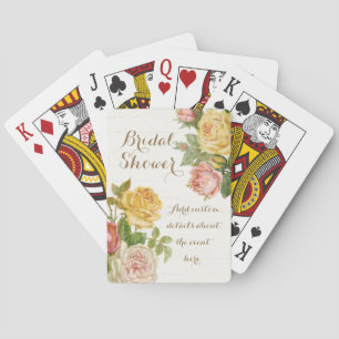 Baralho Chá de panela Primavera Vintage Floral Whitewash