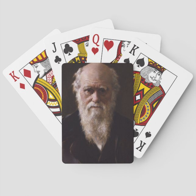 Baralho Charles Darwin Jogando Cartões (Verso)
