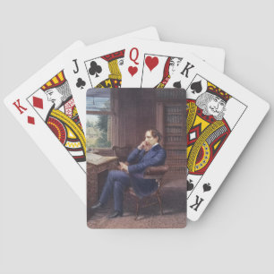 Baralho Charles Dickens em seu estudo