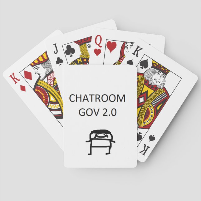 Baralho Chatroom Gov 2.0 jogar cartas (Verso)