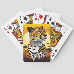 Baralho Cheetah African Feline Wild Animal