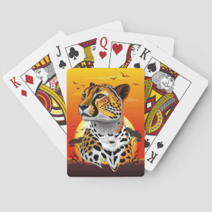Baralho Cheetah African Feline Wild Animal
