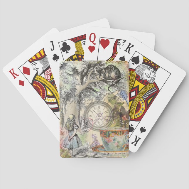 Baralho Cheshire Cat Alice Wonderland Classic (Verso)