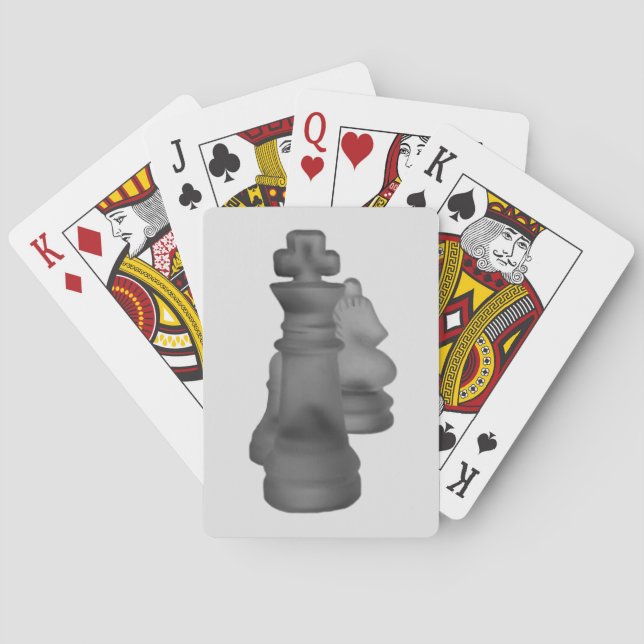 Baralho Chess de Cartões Poker (Verso)