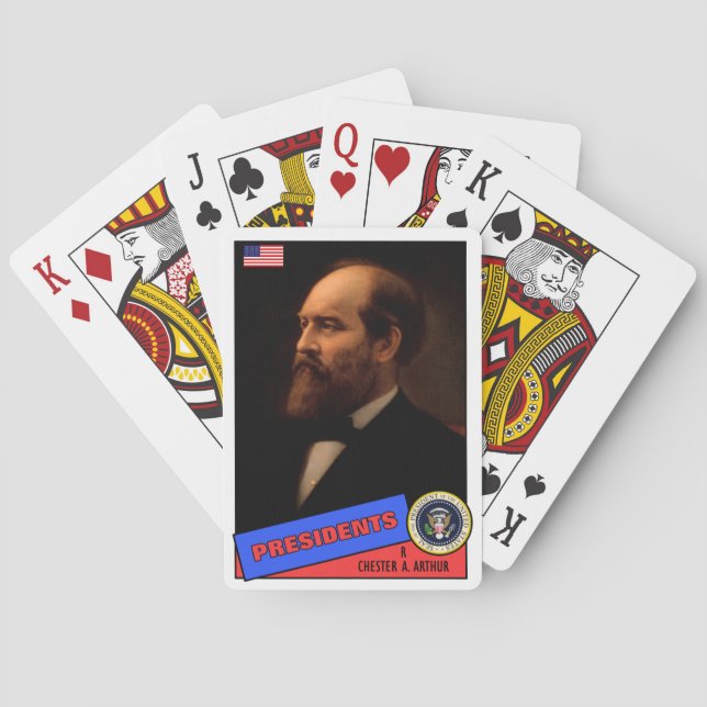 Baralho Chester A. Arthur Baseball Card (Verso)