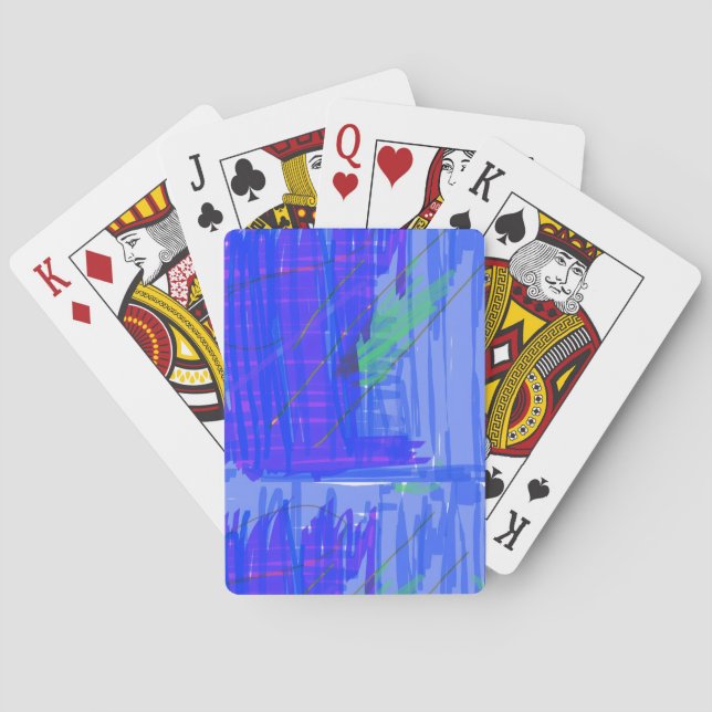 Baralho Chic Abstract Blue (Verso)
