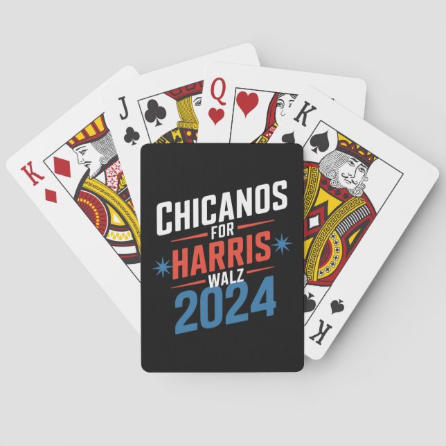 Baralho Chicanos para a Presidencial Harris Walz 2024 (Verso)