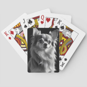 Baralho Chihuahua Dog Adorable Cute Pet Retrata Poster