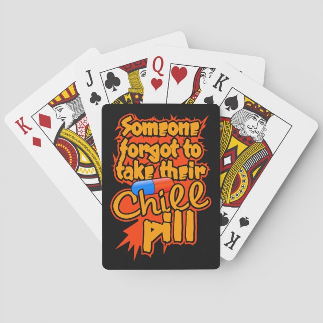 Baralho Chill Pill cartas de jogar (Verso)