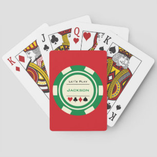 Baralho Chip Gambler - Poker do Casino Branco Verde